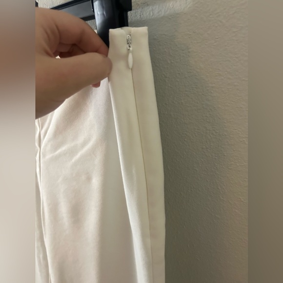 vince camuto white dress business slacks women’s trouser slim cropped pants 0 - Picture 5 of 7